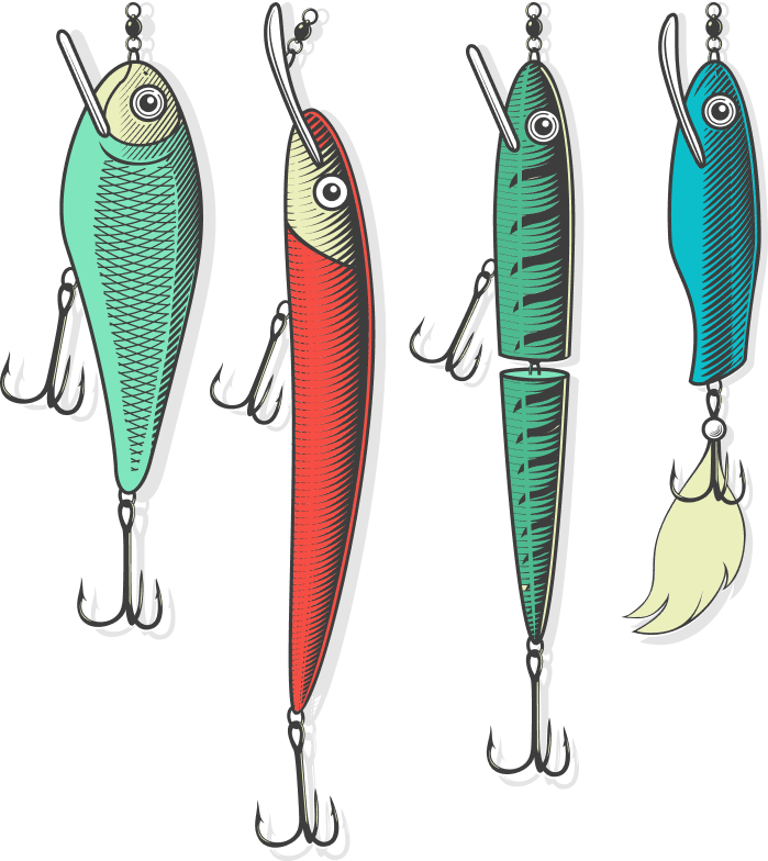 Fish Lures Background Image